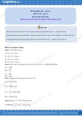 Đề thi học kì 1 Toán 11 Kết nối tri thức - Đề số 2